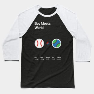 Boy Meets World - Swiss Poster Design Baseball T-Shirt